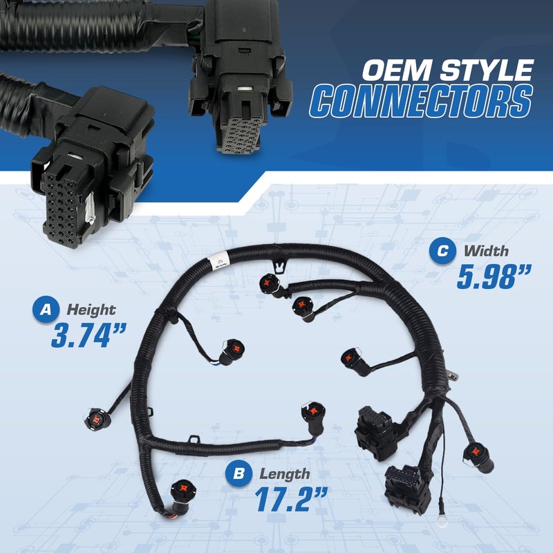 Auto Parts Prodigy FICM Fuel Injector Module Wiring Harness For 2003-2007 Ford F250 F350 F450 F550 Super Duty 6.0L Powerstroke Diesel Replaces OE# 5C3Z-9D930-A - Image 4